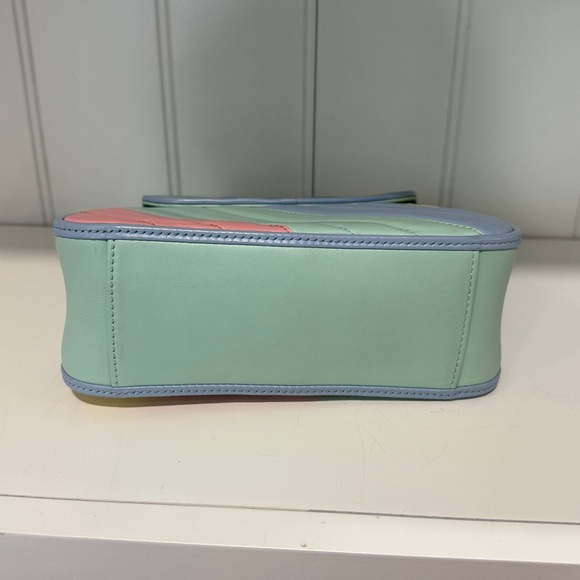 Gucci GG Marmont Mini Top-Handle Bag – Pastel Rainbow Leather - Picture 5 of 14